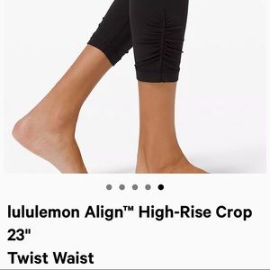 lululemon Align™ High-Rise Crop 23" *Twist Waist